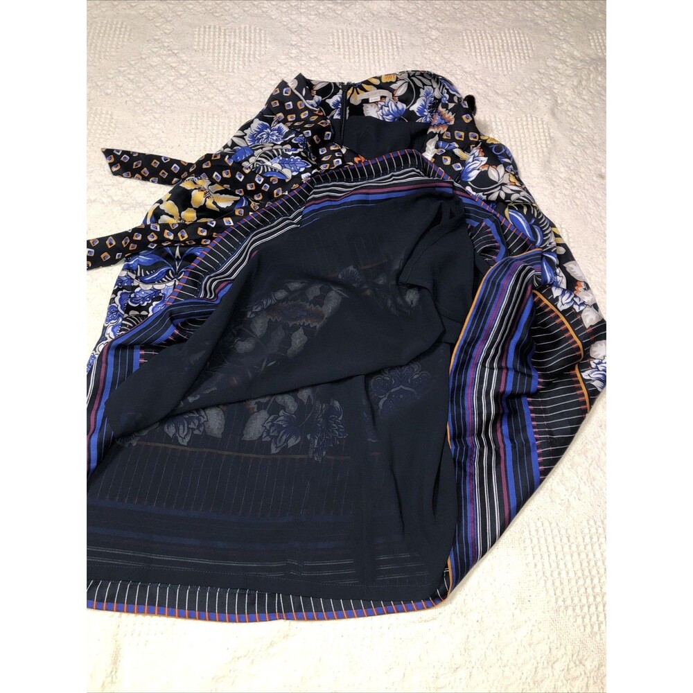 Ann Taylor Loft Blue Floral A Line Skirt Size 6 EUC! - Picture 4 of 6